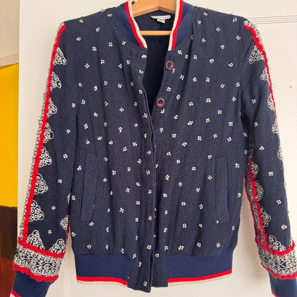 Embroidered Bomber Jacket ( Anthropologie )